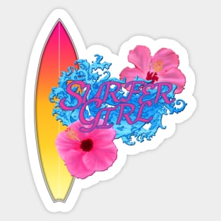 Surfer Girl Sticker